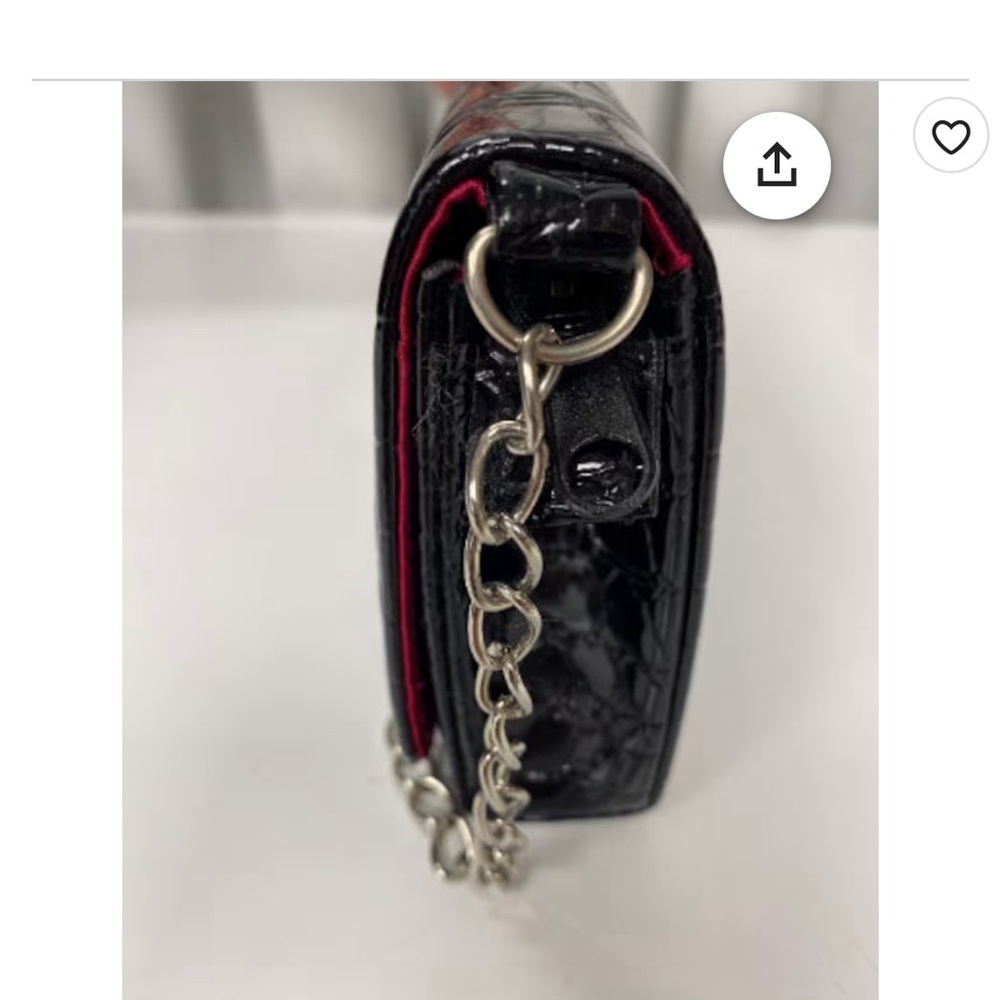 Designer Lise watier leather clutch - Picture 3 of 5